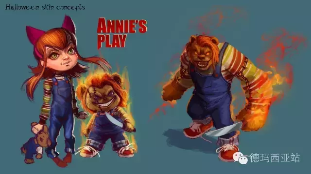 LOL亲女儿安妮全皮肤介绍：你看见我的小熊了么？