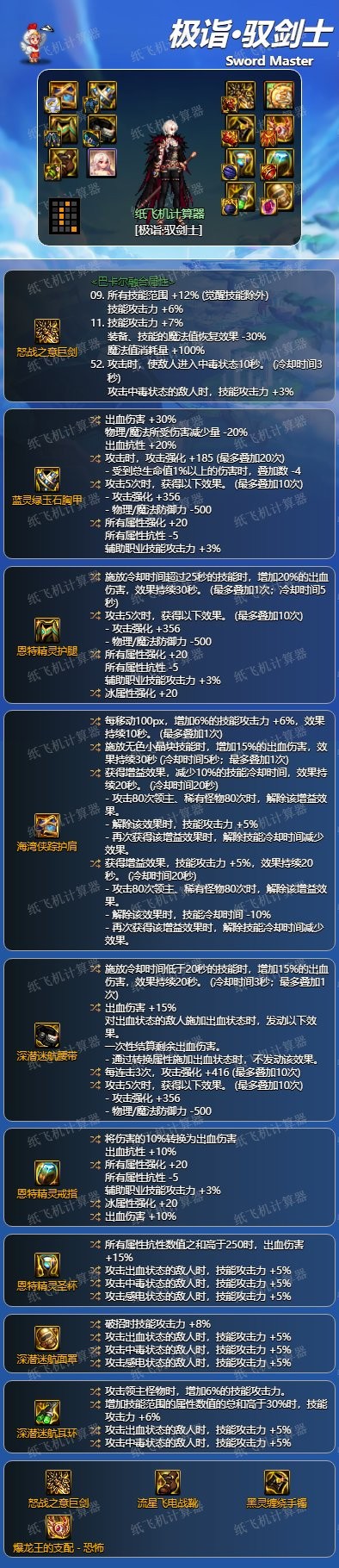 【110版本：职业百科】COLG全职业百科一一驭剑士(更新至神界版本)20